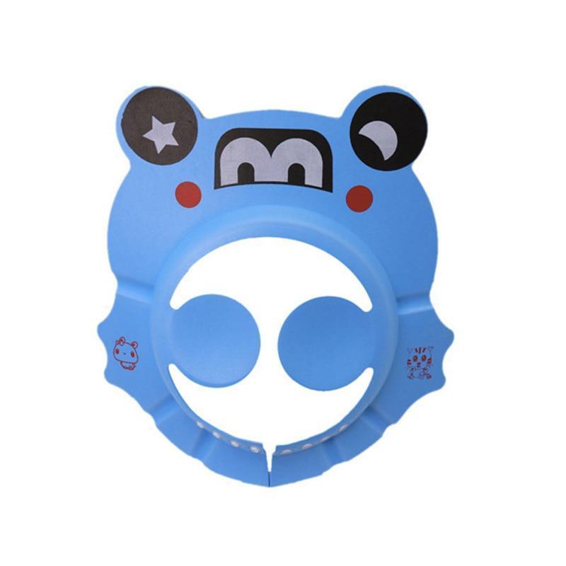 Chapeau Visière de Douche Bébé, Bonnet de Douche Enfant Réglable Doux Protection Mignonne Enfants Shampooing Sécurité Protection Accessoires de Salle de Bain