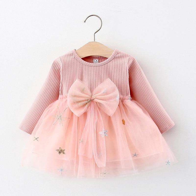 Robes Bébé Filles avec Sac-Vêtements Enfants Bébé pour Fête d'Anniversaire Robe de Princesse au Design Moderne Chat