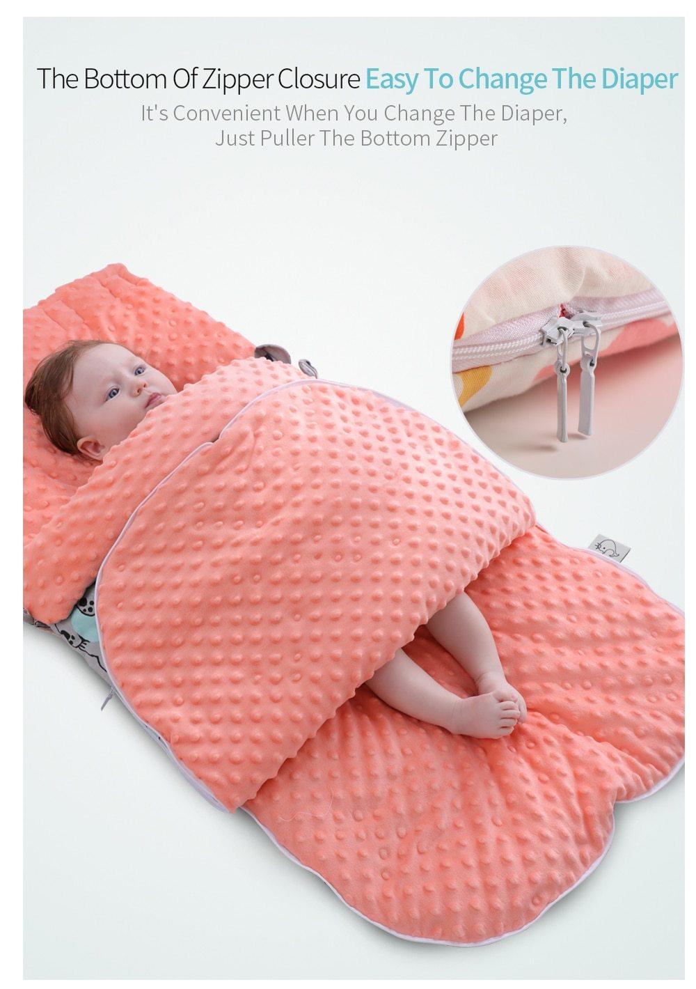 Nouveau-né Bébé Enveloppe Cocon Modèle Sac de couchage Enfant Garçon Fille Enfants Gigoteuse Couverture d'emmaillotage Pour Bébé Enfants