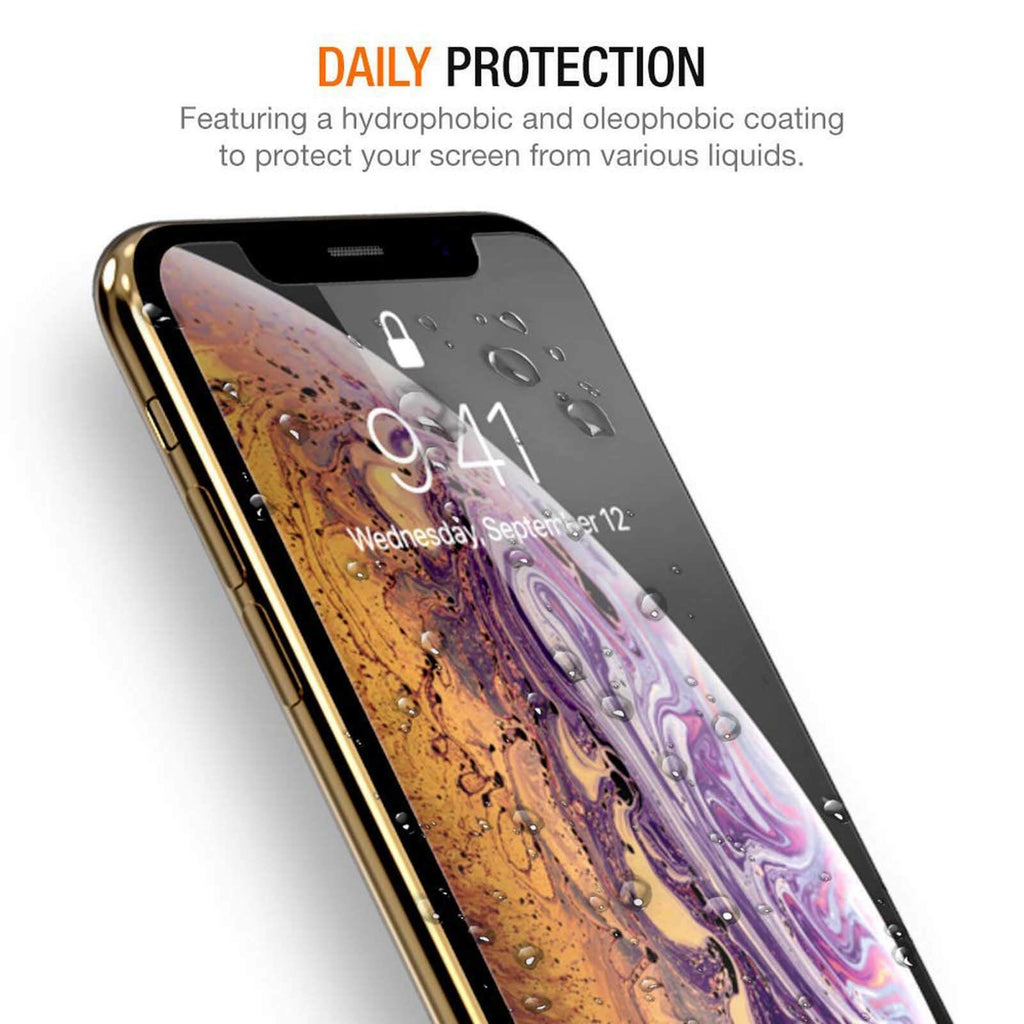 Protections d'écran en verre trempé HD pour iPhone 12 12 Max/12 Pro Film avant iPhone X 6/6s 7 8 11 Pro Max Protection d'écran transparente hautement résistante aux rayures en verre de protection plein écran pour iPhone