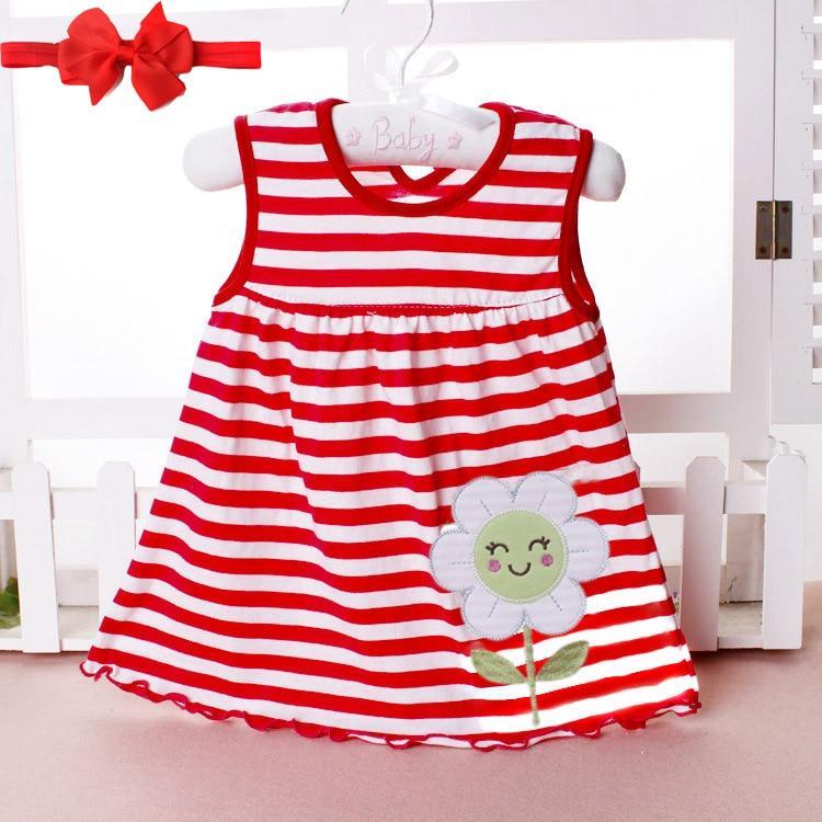 Nouvelle Robe de Princesse d'Été Mignonne pour Bébé Fille avec Bandeau, Design Tutu avec Fleurs