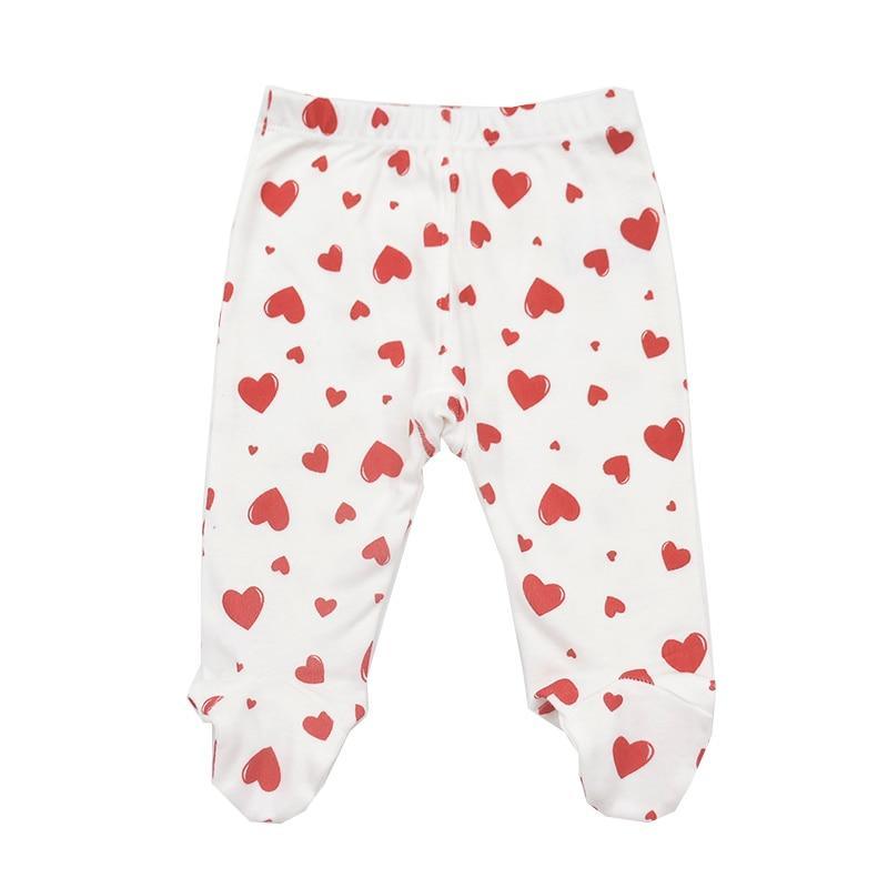 Pantalon Bébé 0-18 Mois Coton Mignon Imprimé Printemps Automne Unisexe Décontracté avec pieds Pantalon Bébé Garçons Pantalon Bébé Fille Nouveau-né