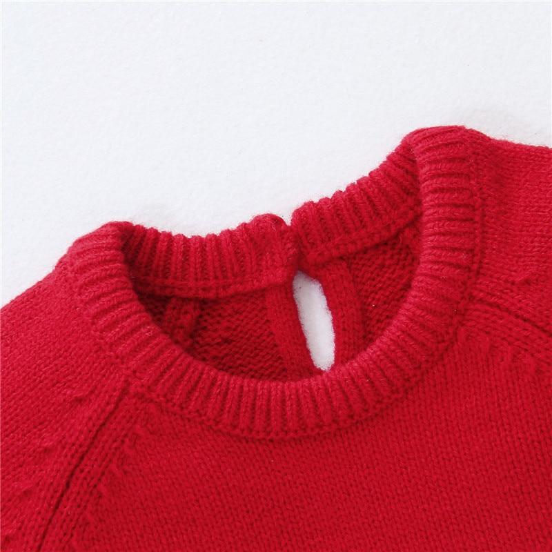 Combinaison de Noël à manches longues pour bébé garçon et fille de 0 à 24 mois - Motif Père Noël rouge