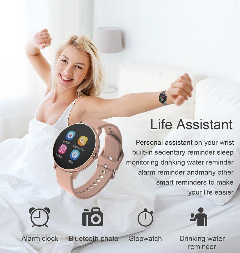 Nouvelle montre de sport connectée étanche pour iOS/Android, bracelet intelligent pour hommes et femmes avec moniteur de fréquence cardiaque et de tension artérielle, design moderne