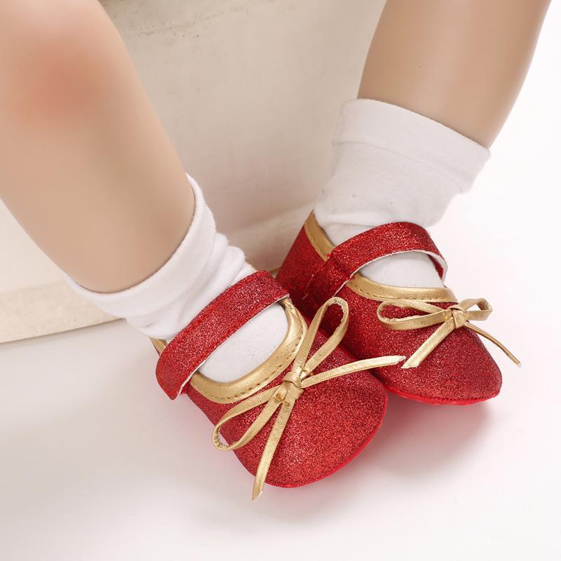 Chaussures de Princesse pour Nouveau-né Bébé Semelle Confortable Bébé Nourrisson 0-18 Mois Matière Douce Design Mignon Unique