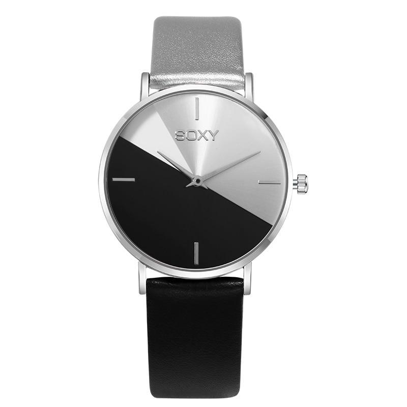 Montre Femme Cuir Or Rose Robe Horloge Féminine Luxe Marque Design Montres Femmes Simple Mode Montre Dames Pour Femmes et Filles