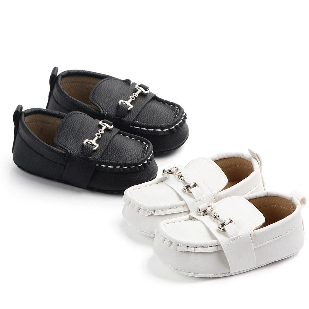 Chaussures en cuir pour bébé, mode nourrisson garçons filles antidérapantes, semelle souple, premiers pas pour nouveau-nés, chaussures de luxe pour enfants