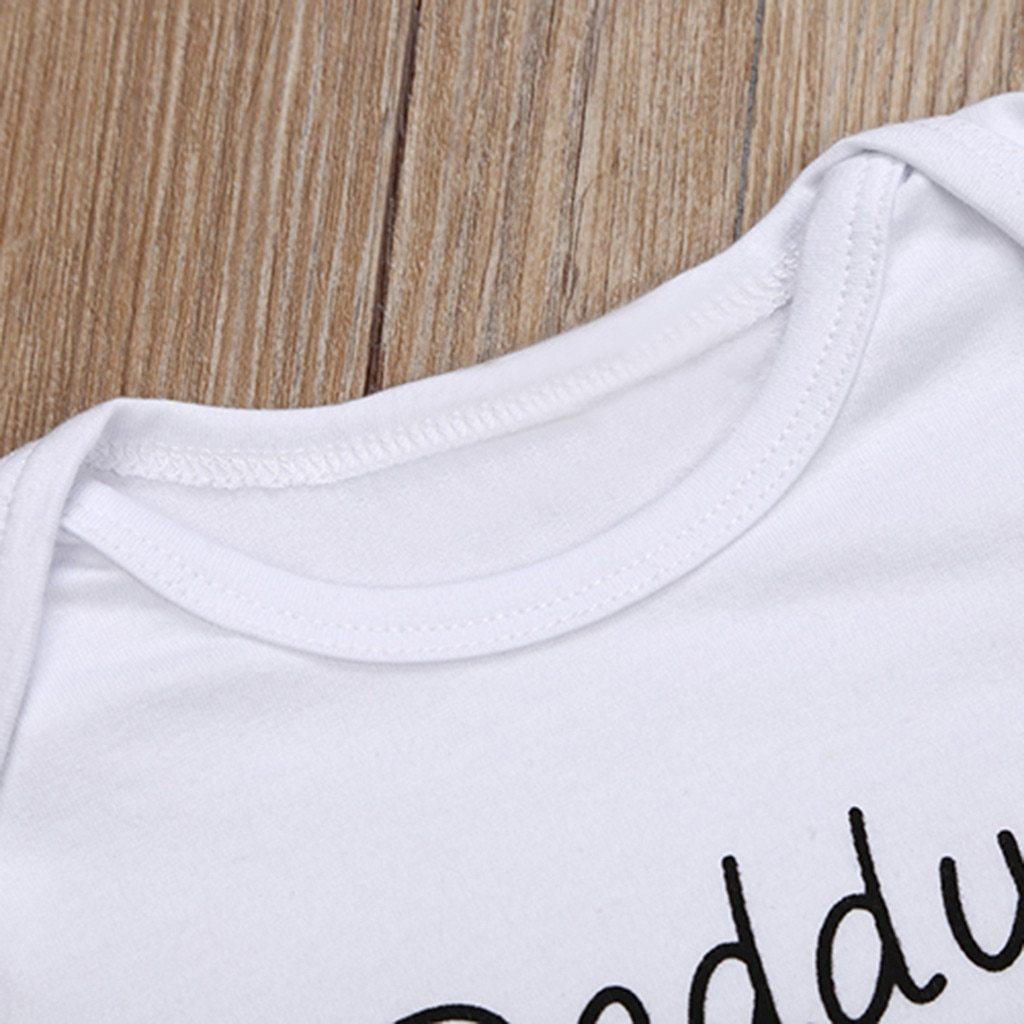 Bébé nouveau-né Filles Garçons Vêtements Fête des Pères Lettre Imprimer Barboteuse Combinaison Pour Bébé Pour Filles Et Garçons Papas et Mamans Miracle Imprimer