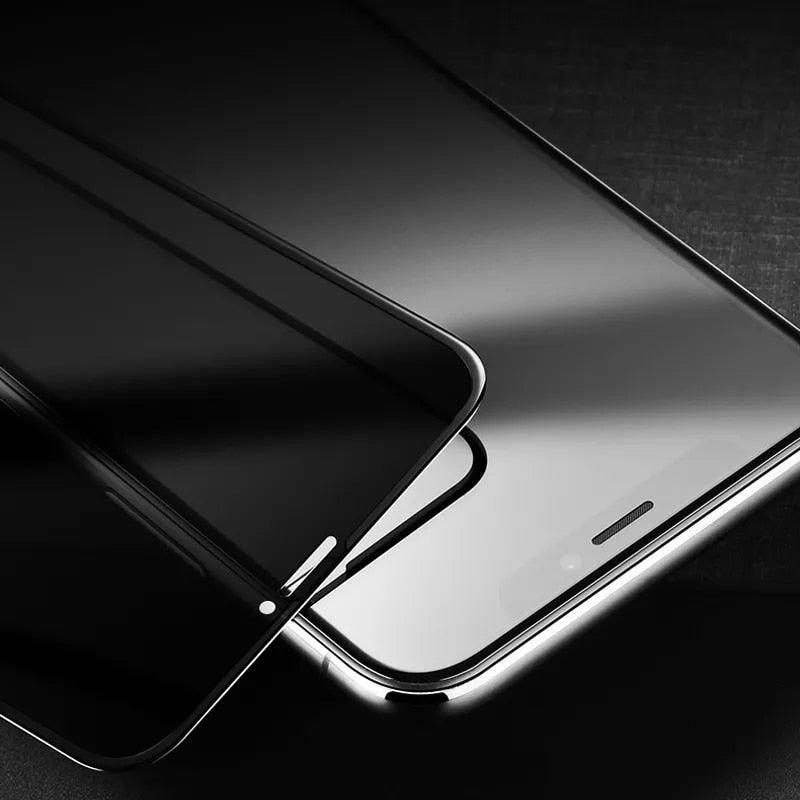 Verre de protection anti-espion pour iPhone 13 12 11 Pro Max 12mini Protecteur d'écran pour iPhone 6 14 7 8 Plus X Xr Xs Max Verre de confidentialité Verre mat Protection d'écran noire pour iPhone