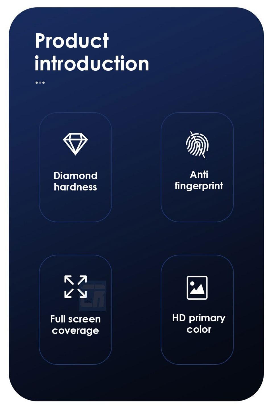 Protecteur d'écran mat pleine couverture pour iPhone 13 Pro 12 Mini 11 Verre trempé sur iPhone 12 11 pro X XS Max XR Verre de protection HD Verre trempé Film de protection anti-rayures
