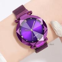 Montre décontractée en cuir pour femme, montre-bracelet à quartz, montre étoilée pour femme et fille