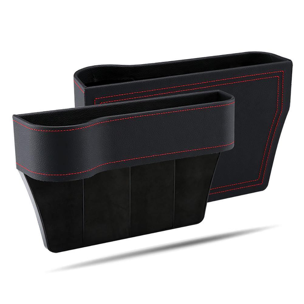 Boîte de rangement multifonctionnelle pour siège de voiture, boîte de rangement en cuir PU, organisateur de téléphone, porte-bouteilles et gobelets, accessoires de voiture