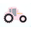 1 tétine en silicone en forme de tracteur pour bébé, jouet de dentition pour rongeurs, à mâcher en forme d'animal, produits pour bébé, cadeau d'allaitement pour bébés et enfants