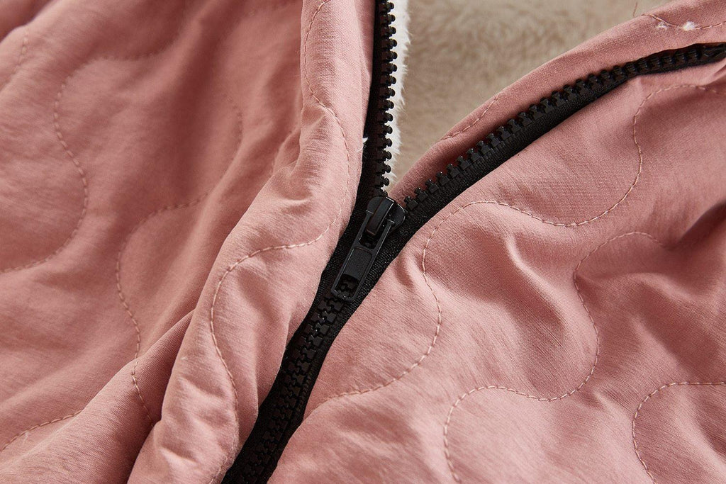 Combinaison-veste moderne et élégante en peluche épaisse de coton pour bébé garçon et fille