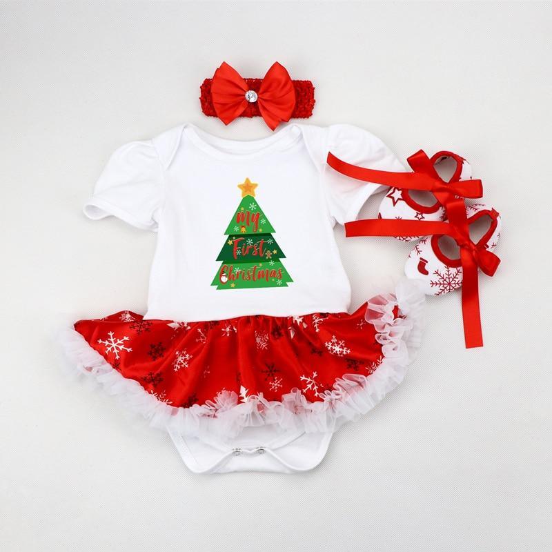 Ensemble de vêtements de Noël pour bébé fille, tenue de tout-petit nouveau-né