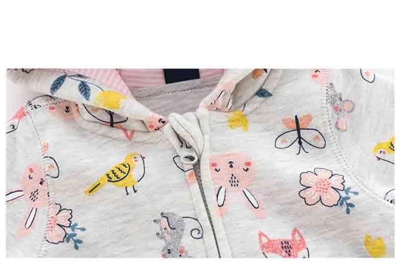 Grenouillères à manches longues et à capuche zippée pour bébé, combinaisons et barboteuses pour garçons et filles pour la saison automne-hiver