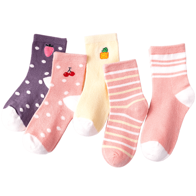 5 paires de chaussettes décontractées en coton à mailles mignonnes pour nouveau-nés, garçons et filles, durables et confortables