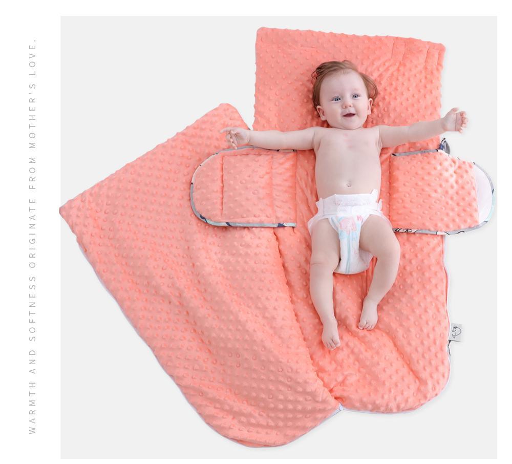 Nouveau-né Bébé Enveloppe Cocon Modèle Sac de couchage Enfant Garçon Fille Enfants Gigoteuse Couverture d'emmaillotage Pour Bébé Enfants