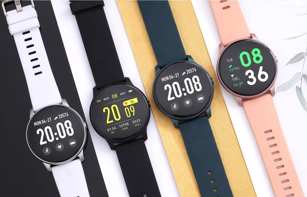 Nouvelle montre connectée étanche pour femme avec surveillance de la fréquence cardiaque, options de montre connectée santé et podomètre, bracelet connecté de suivi d'activité pour le sport et le fitness