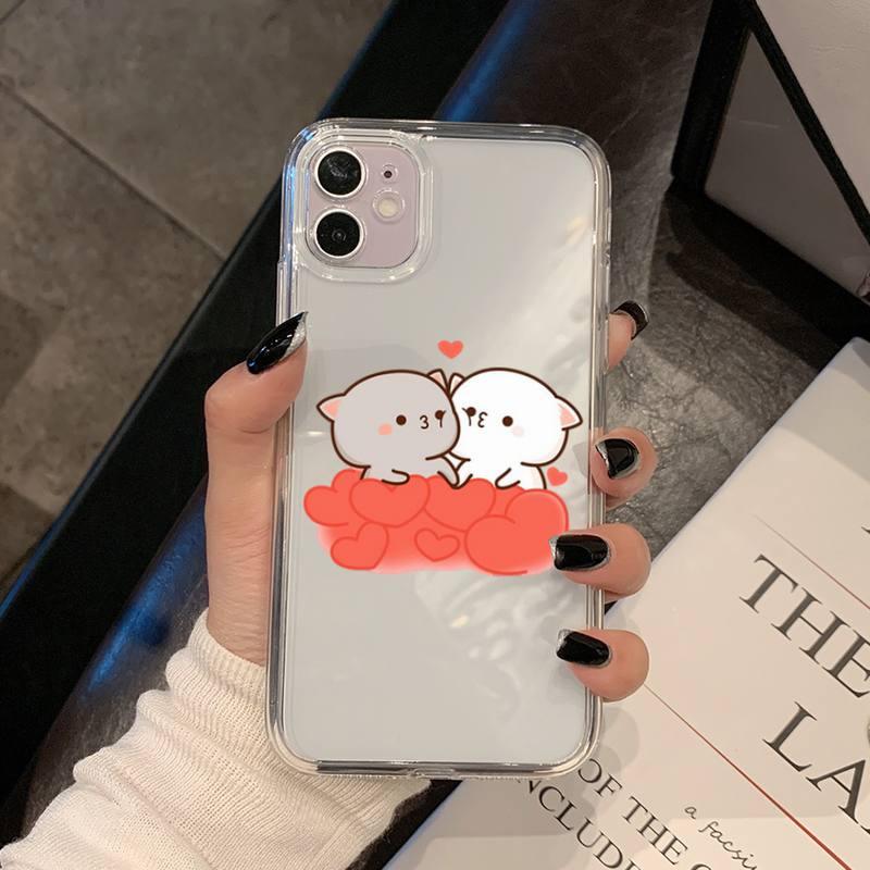 Coque de téléphone Chat pour iPhone 11 12 13 Mini Pro Xs Max 8 7 6 6s Plus X 5s Se 2020 Xr Coque en polycarbonate Imprimée Design coloré Coque de téléphone en silicone