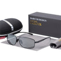 Lunettes de soleil polarisées rectangulaires de luxe élégantes, photochromiques, pour la conduite, pour hommes et garçons, avec protection UV400