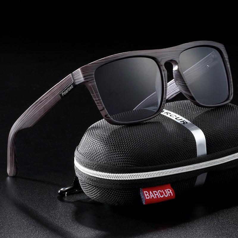 Lunettes de soleil de luxe polarisées imitation bois pour hommes et femmes Style rétro Lunettes de soleil de mode Oculos de sol