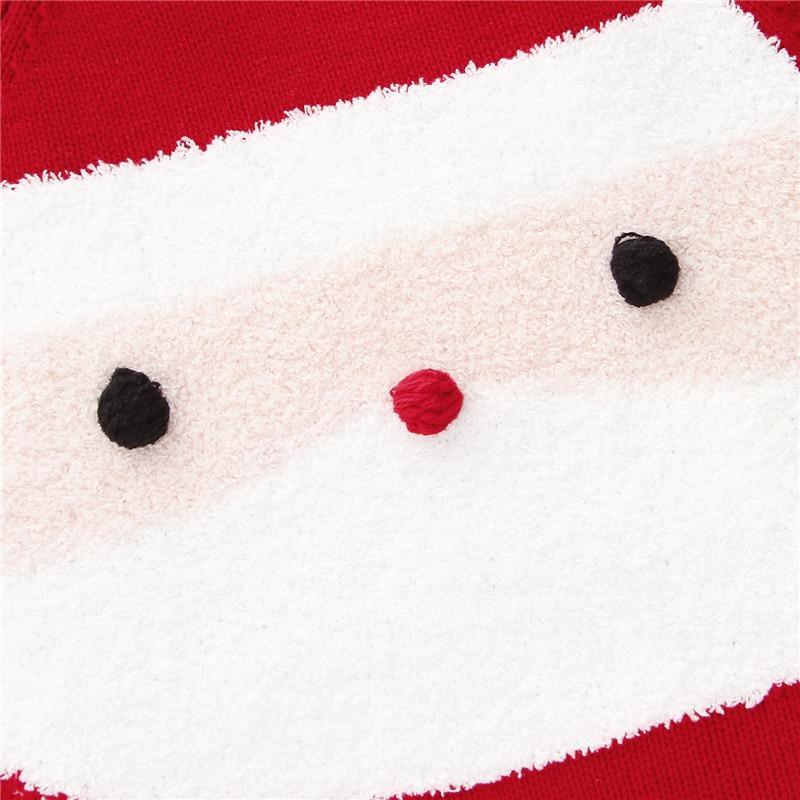 Combinaison de Noël à manches longues pour bébé garçon et fille de 0 à 24 mois - Motif Père Noël rouge