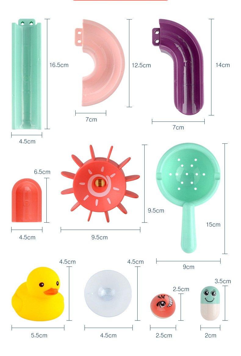 Jouets de bain, ventouses, pistes de billes, jouets aquatiques pour enfants, jeux de douche pour baignoire