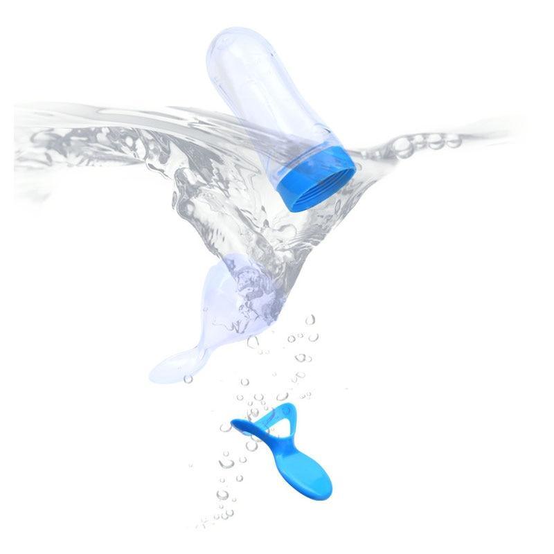 Biberon compressible avec cuillère pour bébé, bouteille de lait, entraîneur d'alimentation pour bébé, complément alimentaire pour bébé.