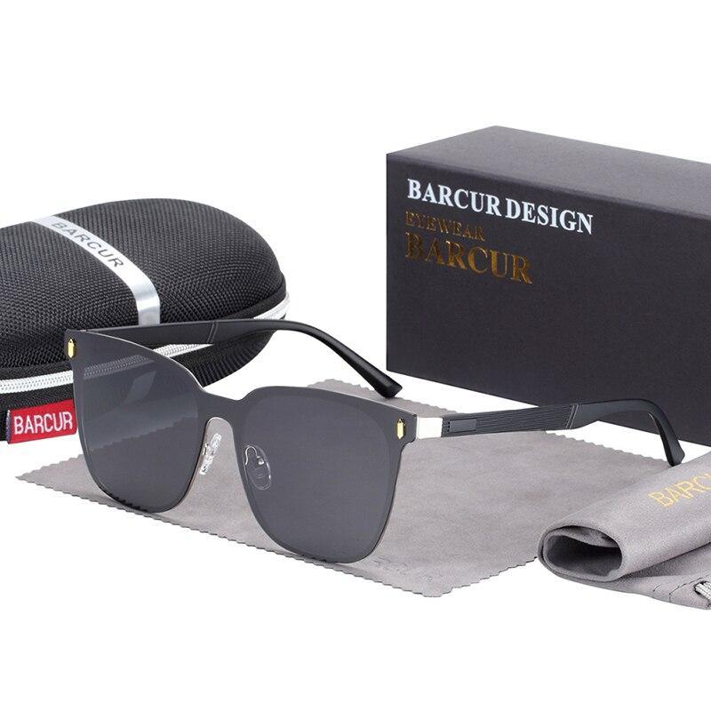 Nouvelles lunettes de soleil carrées polarisées de luxe élégantes pour hommes et femmes avec protection UV400