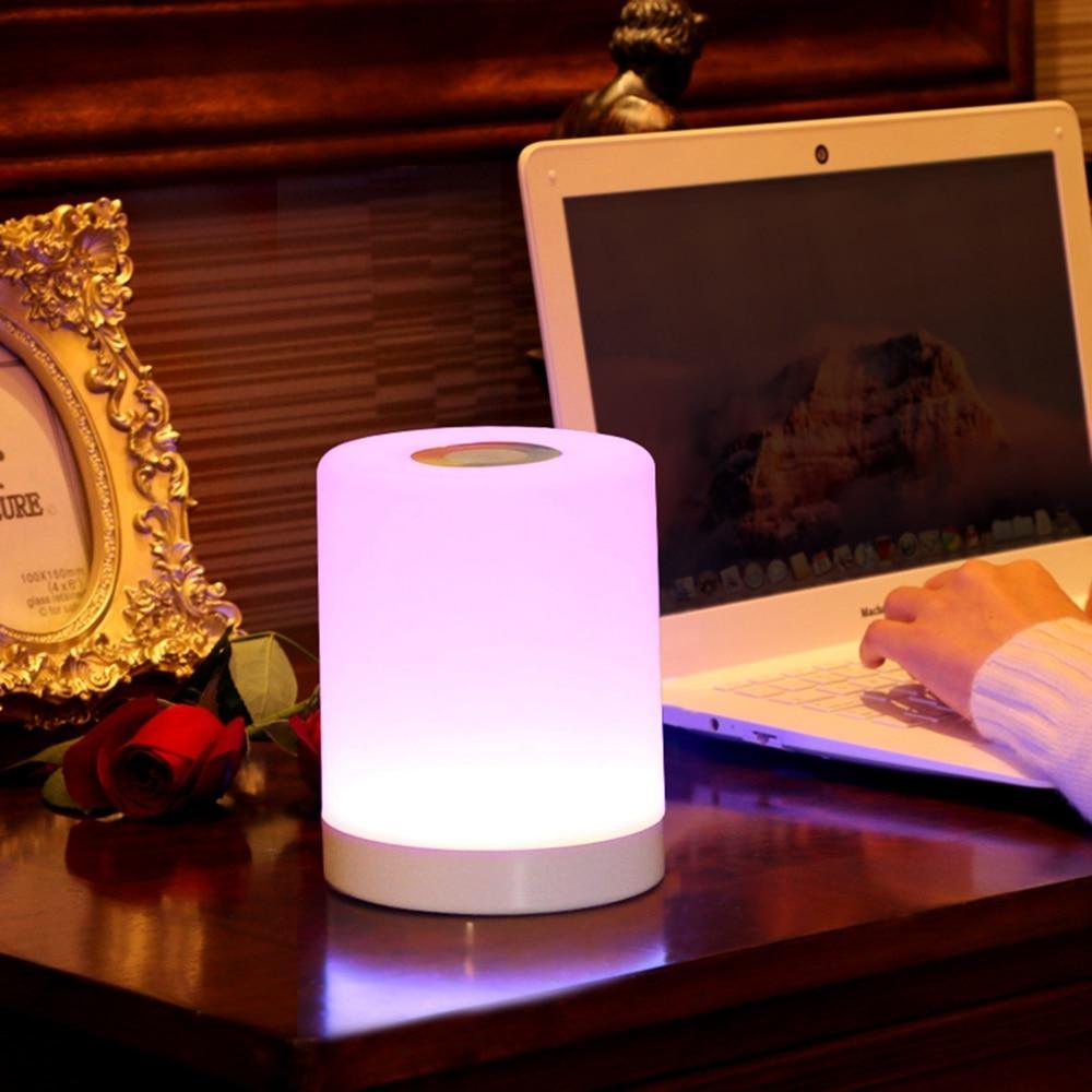 Lampe de chevet LED USB intelligente Lampe de bureau créative pour enfants pour chambre de bébé Veilleuse Cadeau de Noël
