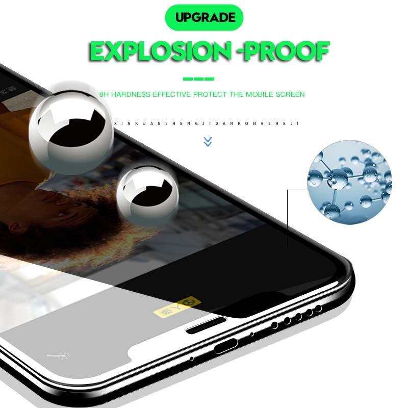 Verre trempé 20D pleine couverture pour iPhone 11 12 13 mini Pro X XR XS Max, protecteur d'écran pour iPhone 6 7 8 Plus SE, Film de protection HD transparent, installation facile, cadre, dureté 9H, sans bulles, anti-rayures et anti-traces de doigts