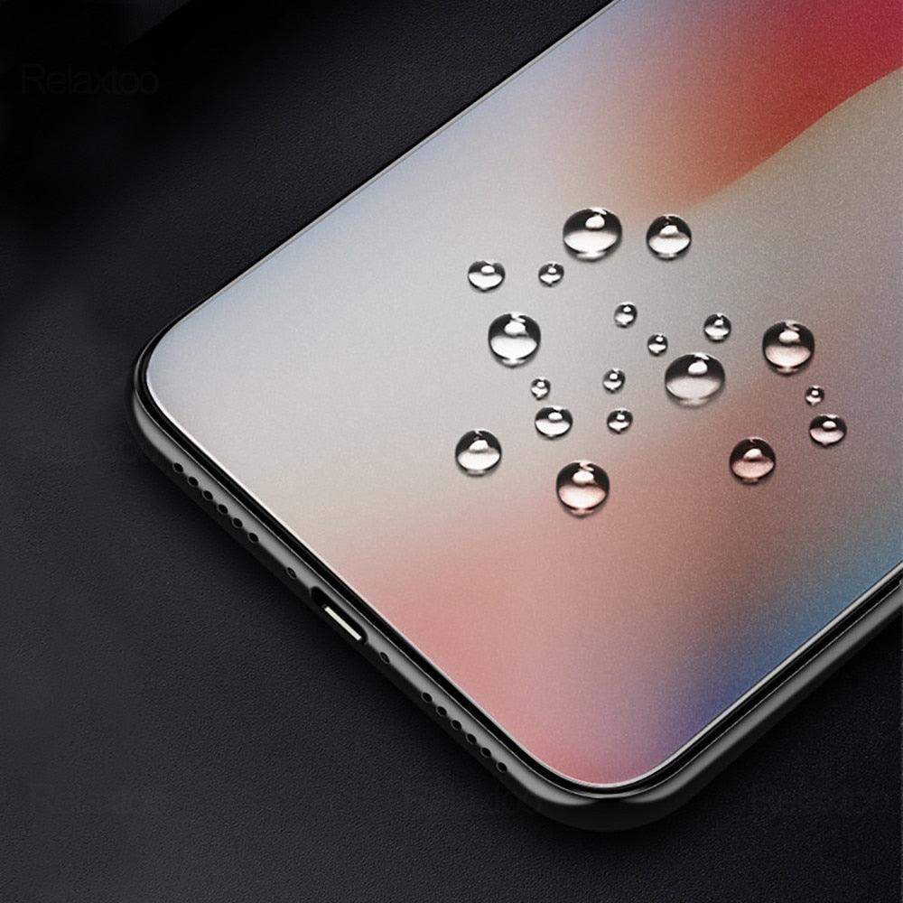 2pcs Verre trempé mat pour iPhone 12 Pro Max Verre pour iPhone 13 12 11 Pro Xs Max X Xr 6 7 8 Plus Film protecteur d'écran Couverture complète Anti-reflet Dureté 9h Anti-traces de doigts Protection d'écran