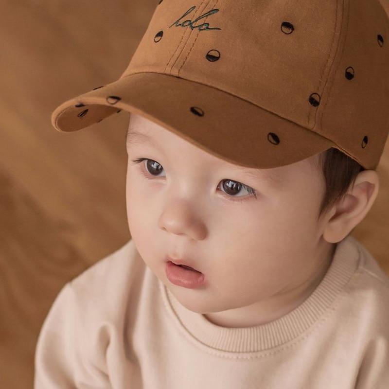 Joli chapeau en coton pour bébé, casquette de baseball réglable pour enfants, chapeau de soleil hip-hop avec fermeture snapback