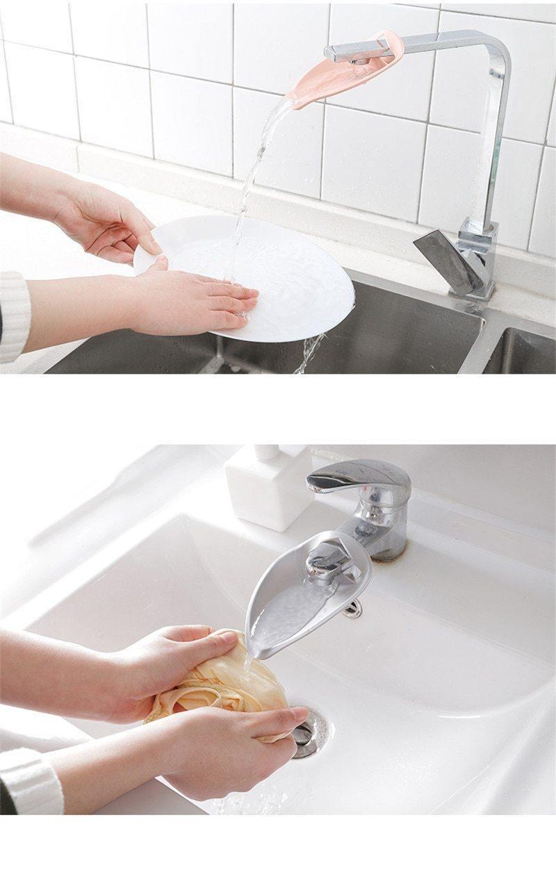 Jouets de bain en silicone pour bébé, prolongateur de robinet pour enfants, prolongateur de lavage des mains pour enfants, robinet d'évier de salle de bain en caoutchouc, prolongateur d'évier de robinet d'eau