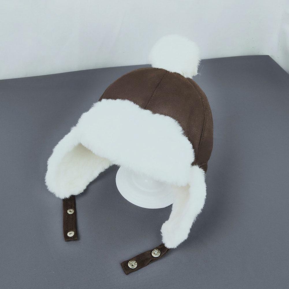 Chapeau d'hiver moderne rétro pour bébés garçons et filles, cache-oreilles pour enfants, bonnet en peluche chaud en coton, cadeaux pour enfants