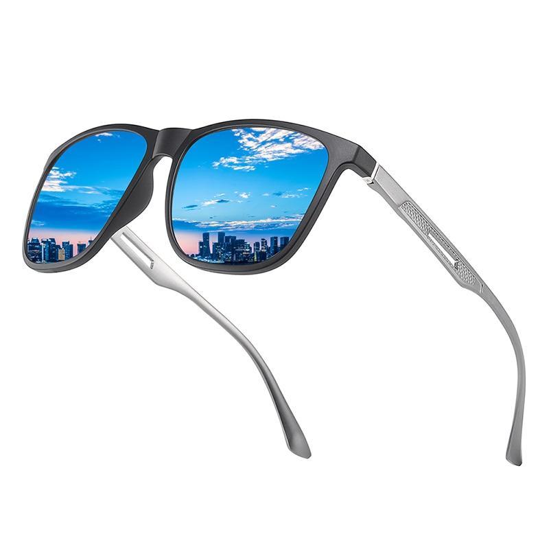 Lunettes de soleil carrées en titane de haute qualité pour hommes, polarisées, avec miroir dégradé, monture en titane TR90, oculos de sol gafas et protection UV400