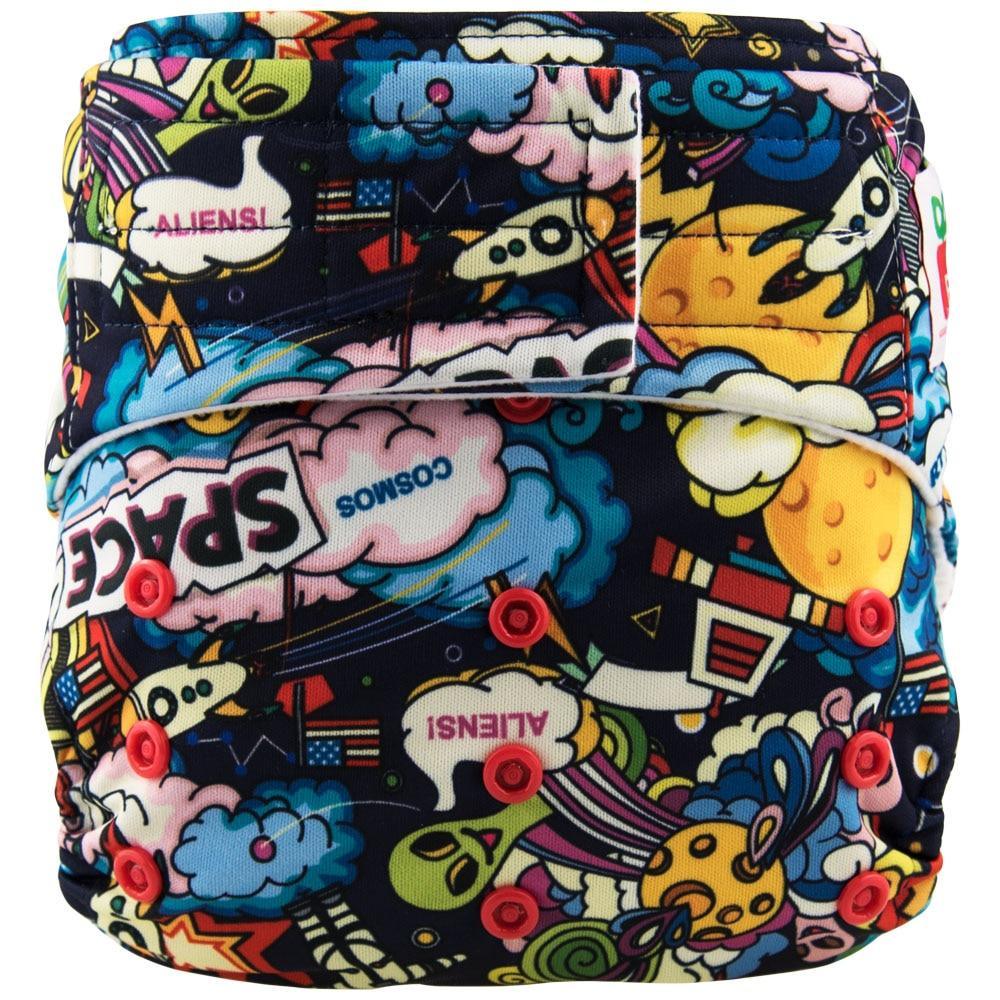 Couche Culotte à Scratch - Intérieur en Tissu Imperméable Lavable Réutilisable pour Bébés et Enfants