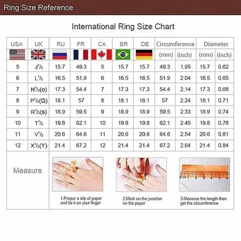 Exquises Bagues de Fiançailles pour Femmes Couleur Argent Zircon Blanc Bijoux de Mariage Anniversaire