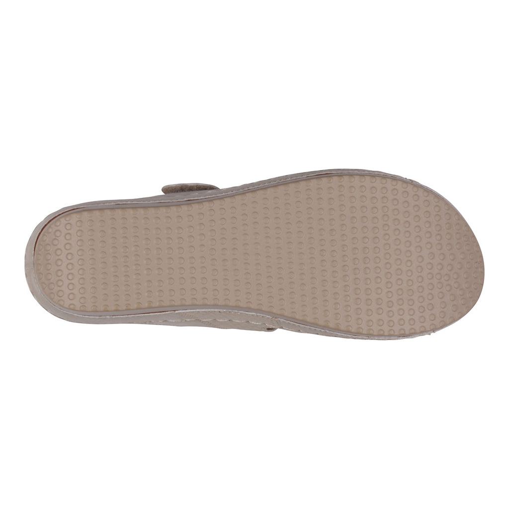 Sandales compensées Havana en Velcro bicolore à double bride dorée