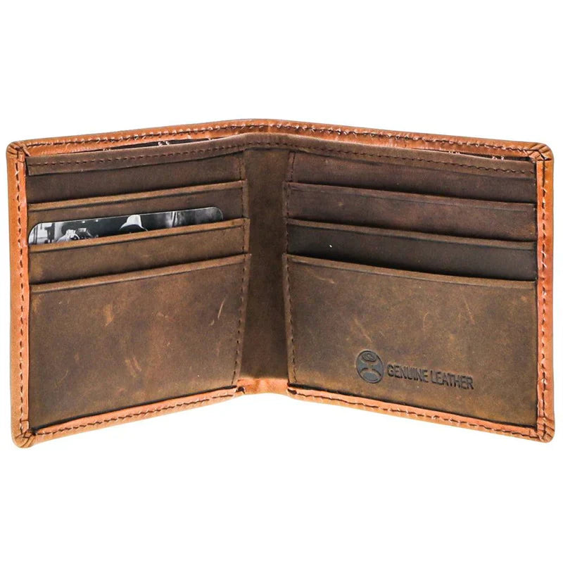 Portefeuille Plaid pour hommes HOOey "Phoenix" (tan/turquoise)