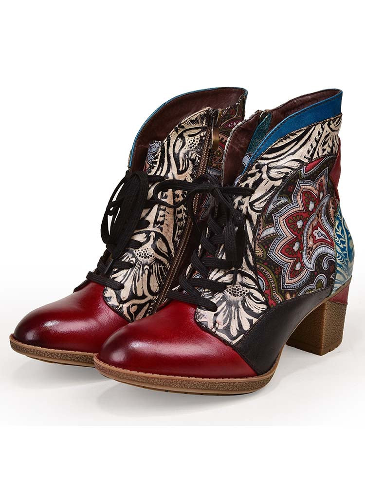 Dalia, bottines bohèmes en cuir