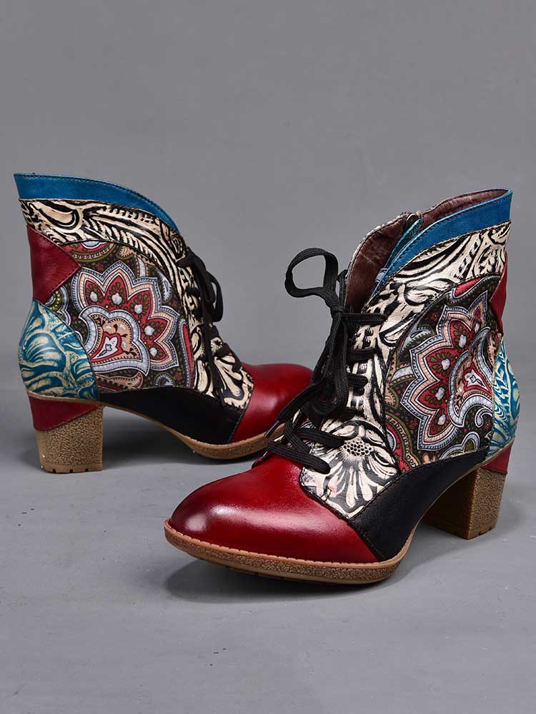 Dalia, bottines bohèmes en cuir