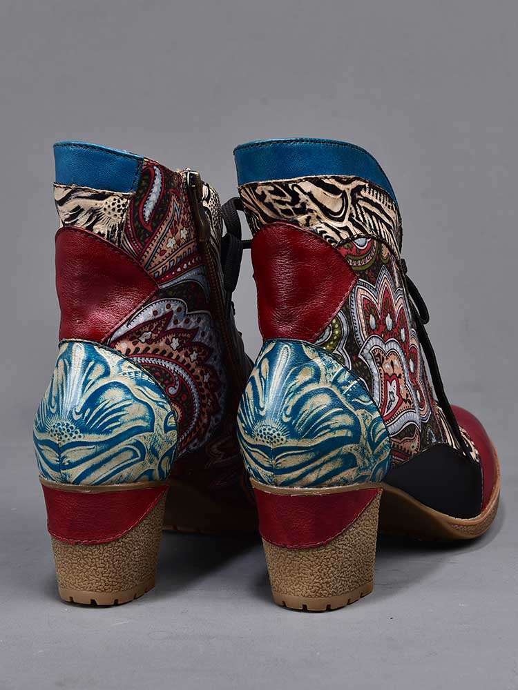 Dalia, bottines bohèmes en cuir