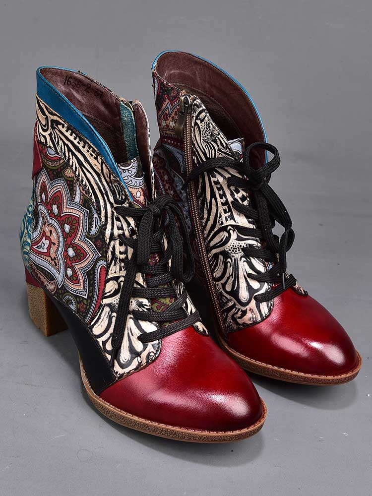 Dalia, bottines bohèmes en cuir
