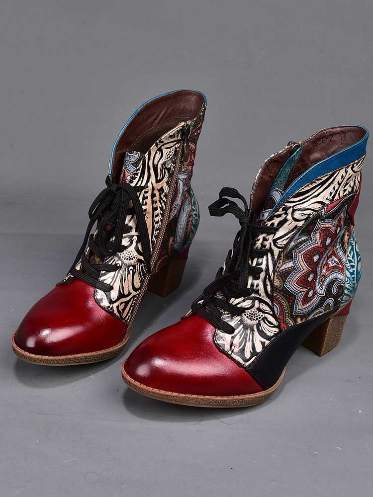 Dalia, bottines bohèmes en cuir