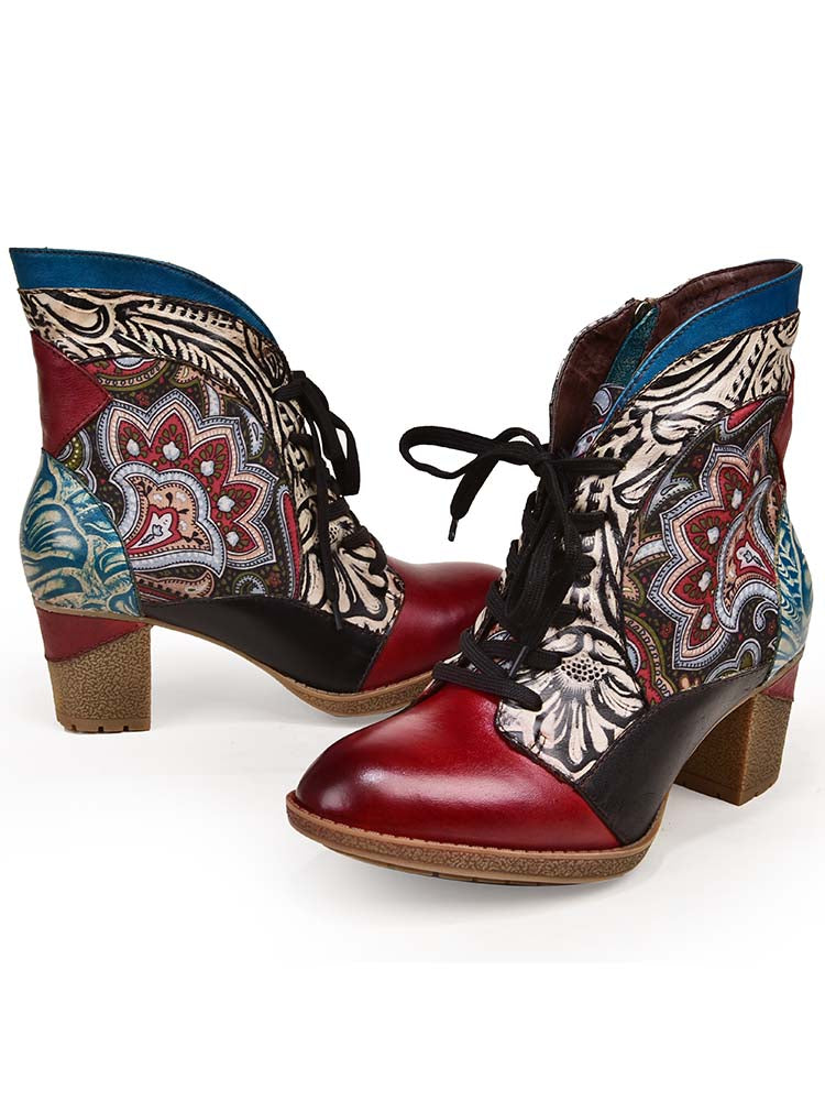 Dalia, bottines bohèmes en cuir