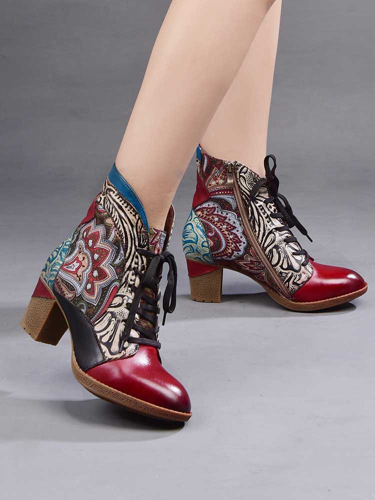 Dalia, bottines bohèmes en cuir