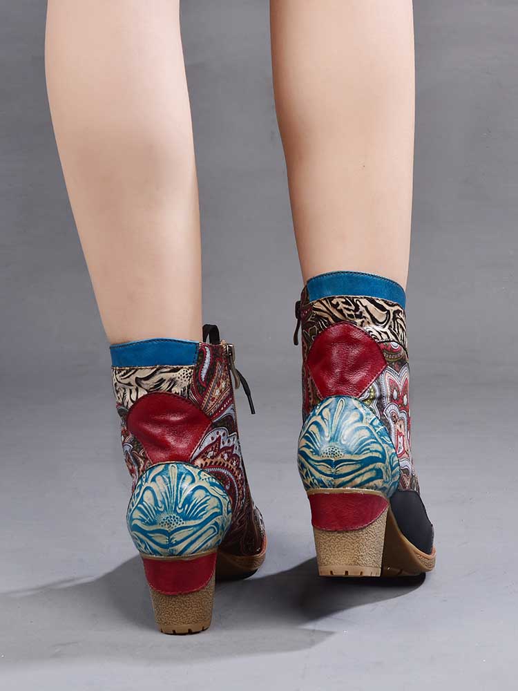 Dalia, bottines bohèmes en cuir