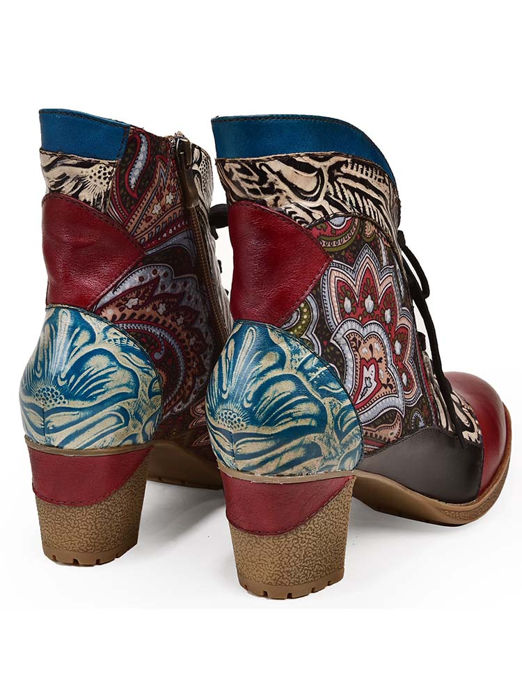 Dalia, bottines bohèmes en cuir